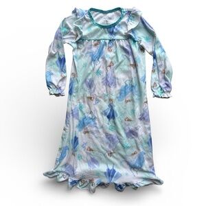 🔥Disney Frozen Elsa Night Shirt Nightgown Pajamas Long Sleeve